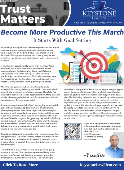 March 2023 - Become More Productive This March